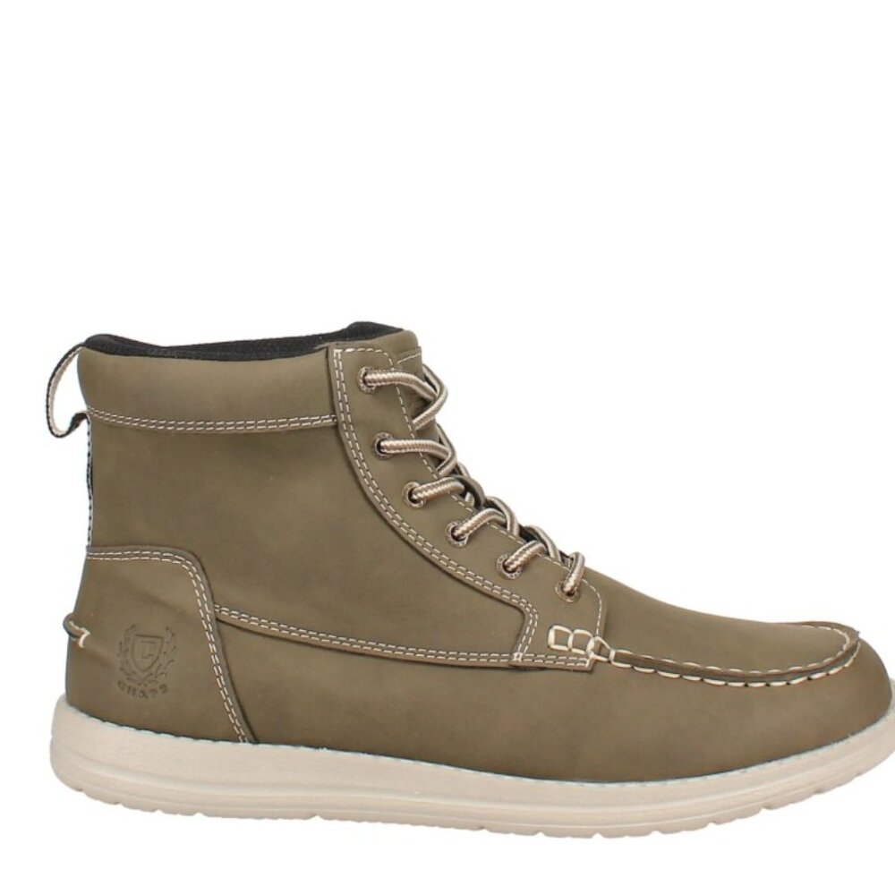 NEW Chaps Derek Men's Olive Moc Toe Fashion Boots - Shoe Size 8.5